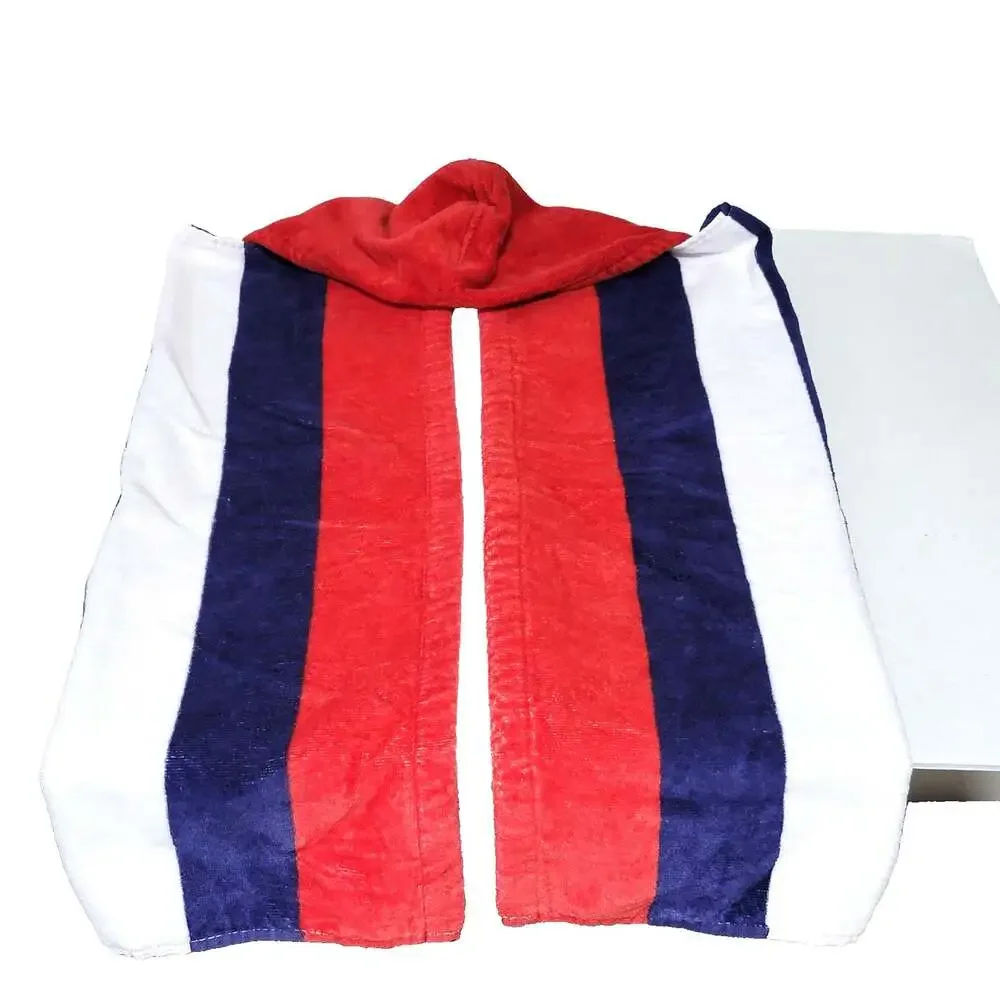 Pottery Barn Kids Hooded Bath Wrap Towel Sailor Anchor Soft 100% Cotton